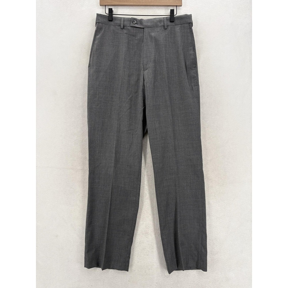 Croft & Barrow Performance Wool Dress Pants Mens 32x32 Charcoal Classic Fit NWT